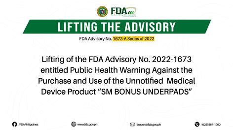 FDA Advisory No.2022.